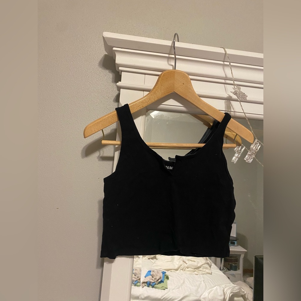 Super cute black crop top! Size M $8